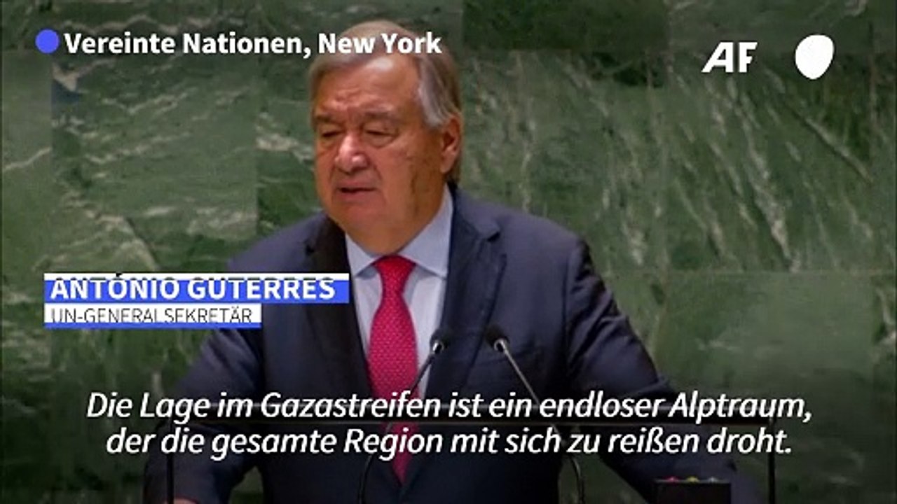 Guterres vor der UNO: Libanon steht 'am Abgrund'