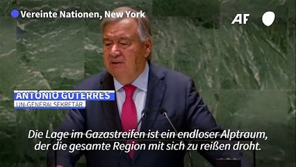 Guterres vor der UNO: Libanon steht "am Abgrund"