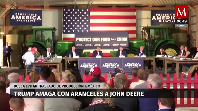 Trump amenaza con aranceles del 200% a John Deere si traslada su producción a México