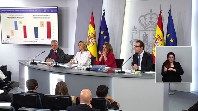El Gobierno eleva el crecimiento del PIB al 2,7% en 2024, al 2,4% en 2025 y al 2,2% en 2026