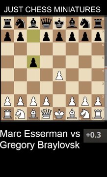 Marc Esserman beats Gregory Braylovsk with the Smith Morra Gambit