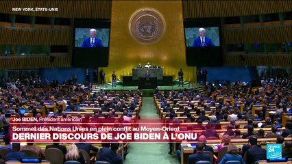 Etats-Unis : dernier discours du président Joe Biden à l'ONU