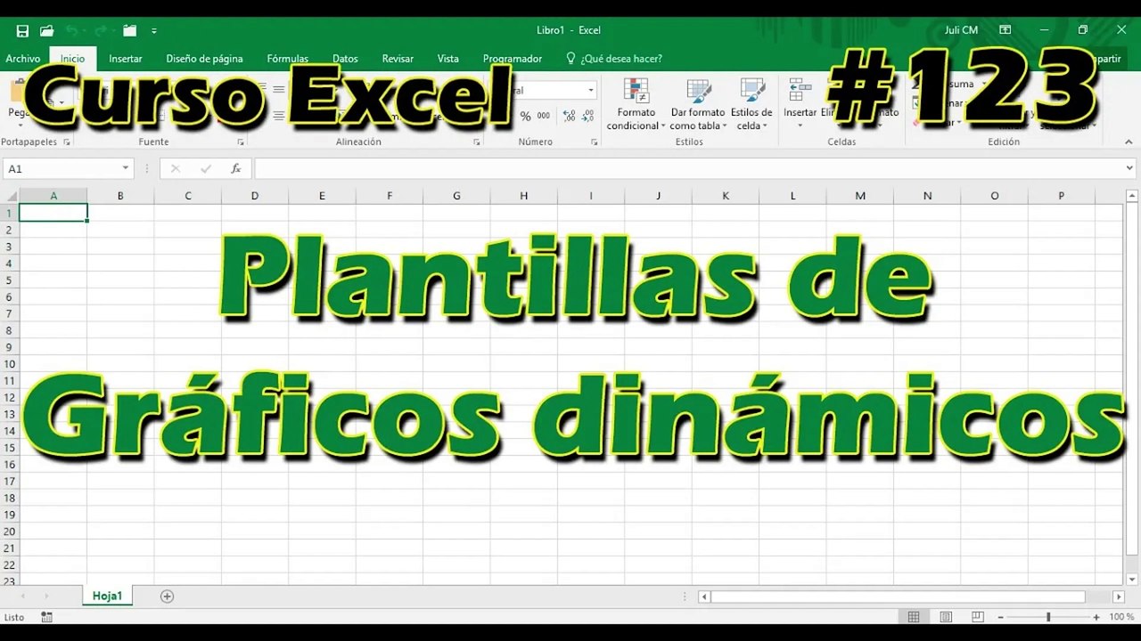 CURSO EXCEL [123] ► PLANTILLAS de GRÁFICOS DINÁMICOS
