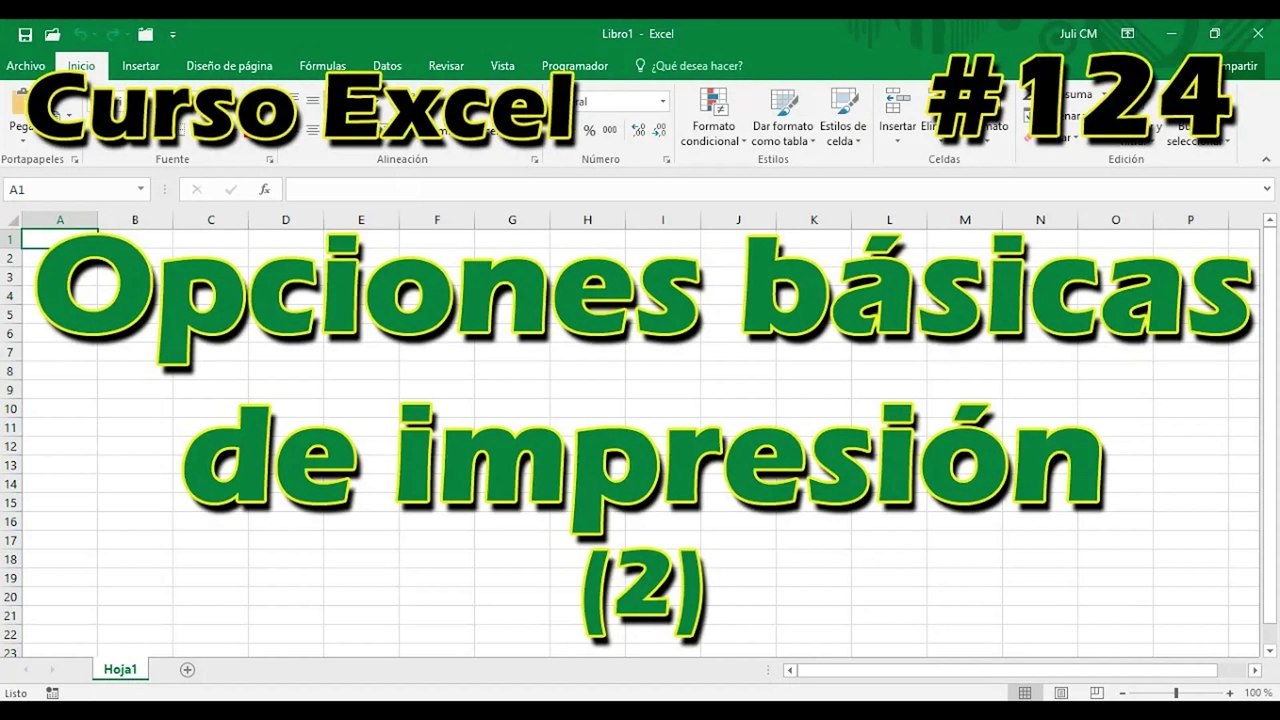 CURSO EXCEL [124] ► OPCIONES básicas de IMPRESIÓN (2)