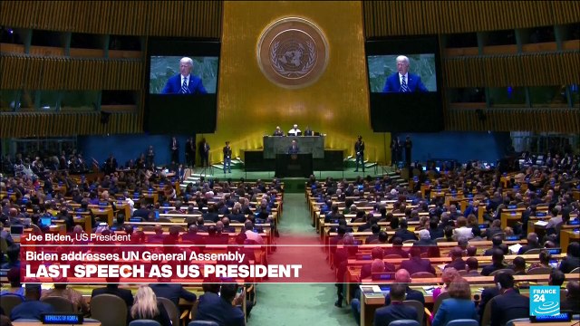 REPLAY: Biden in farewell UN address says peace still possible in Mideast and Ukraine