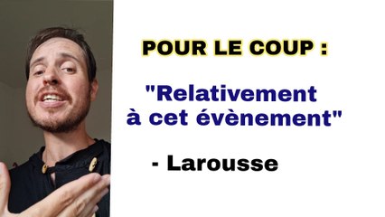 Pour Le Coup - En Anglais