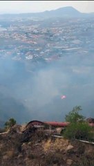 Incendio en barranco de Araca, en Candelaria, Tenerife
