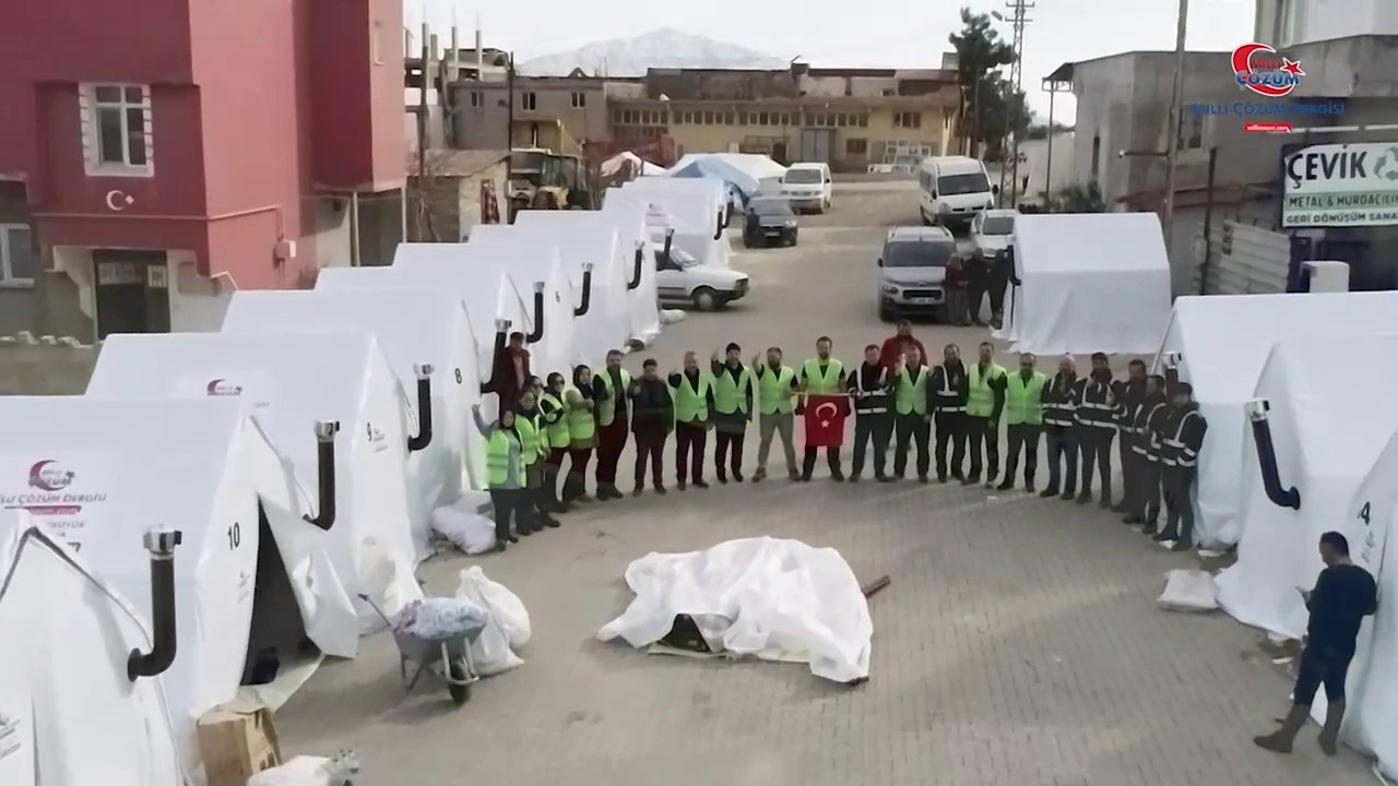 Milli Çözüm'ün Deprem Bölgesindeki Yardım Faaliyetleri
