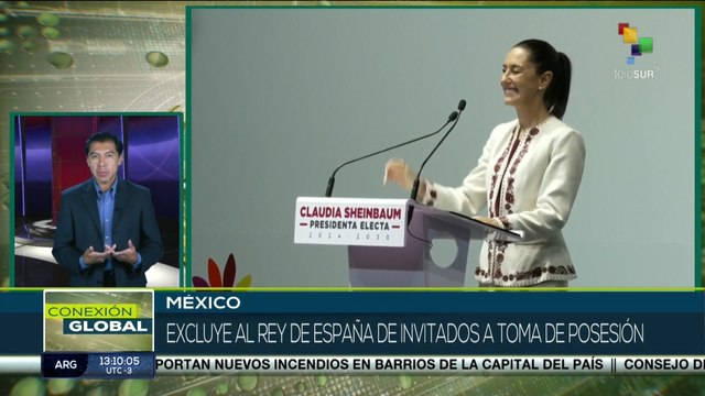 Pdta. electa Sheinbaum excluye al Rey de España de su toma de posesión