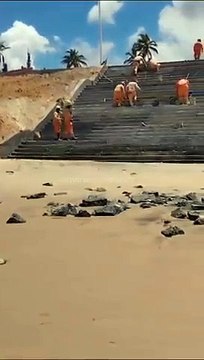 Construção de escadaria em orla de Salvador levanta dúvidas e gera revolta; assista