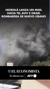 Hezbolá lanza un misil hacia Tel Aviv e Israebardea de nuevo Líbano
