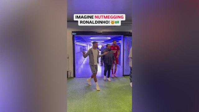 Ronaldinho’s furious reaction to viral nutmeg breaks the Internet
