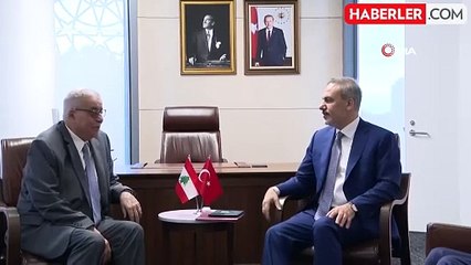 Dışişleri Bakanı Fidan, Lübnan Dışişleri Bakanı ile Görüştü