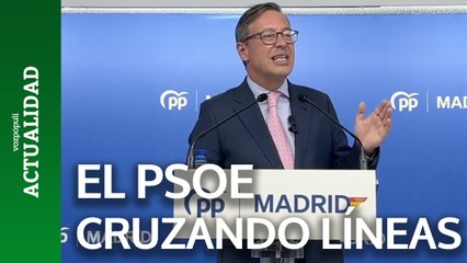 Serrano: "El PSOE está empezando a cruzar una línea muy peligrosa"