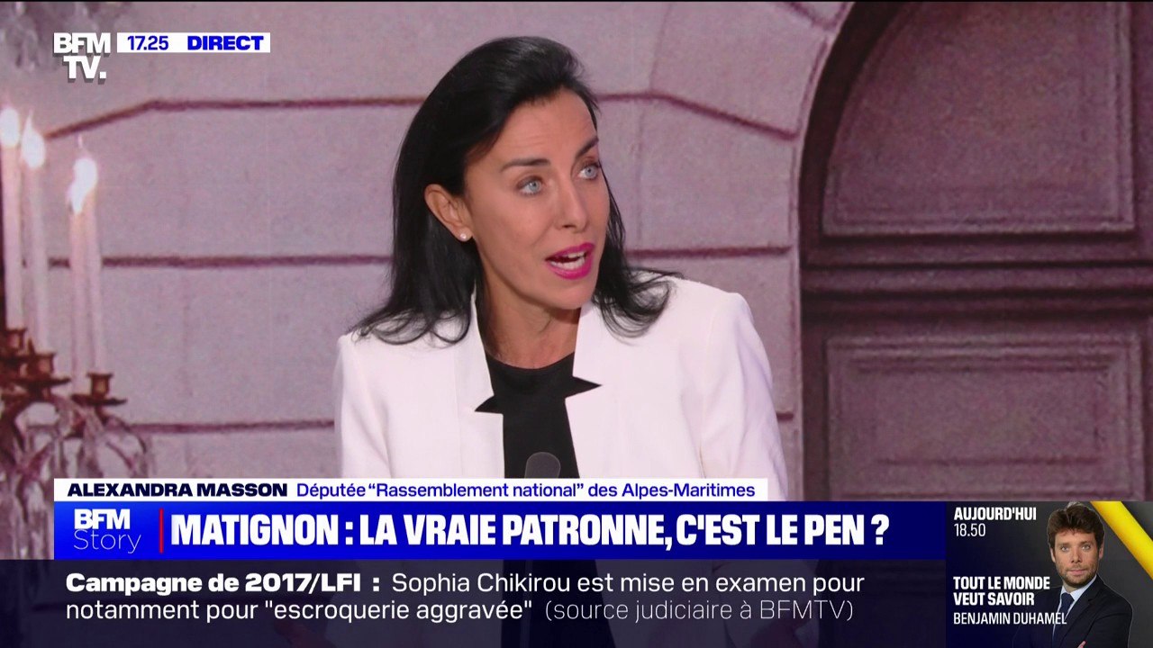 Alexandra Masson (RN), à propos du recadrage d'Antoine Armand: "On a le pouvoir de faire recadrer un ministre qui dit n'importe quoi"