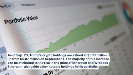 Donald Trump's Crypto Portfolio Explodes by $800K in September 🚀