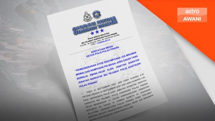 Polis bongkar stor penyimpanan dadah jenis MDMA