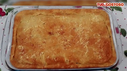 Torta prática de camarão