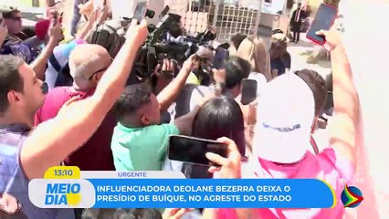Confira o momento em que Solange Bezerra, mãe de Deolane, deixa a Colônia Penal Feminina do Recife