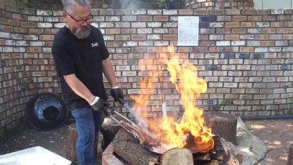 Amazing 70-year-old BBQ master in Mountains - Korean street food