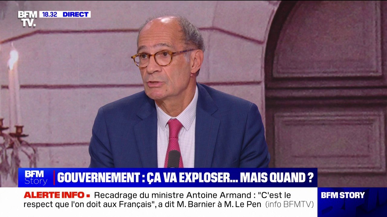 Recadrage d'Antoine Armand par Michel Barnier sur le RN: "Il faut que les débats internes restent des débats internes", affirme Eric Woerth