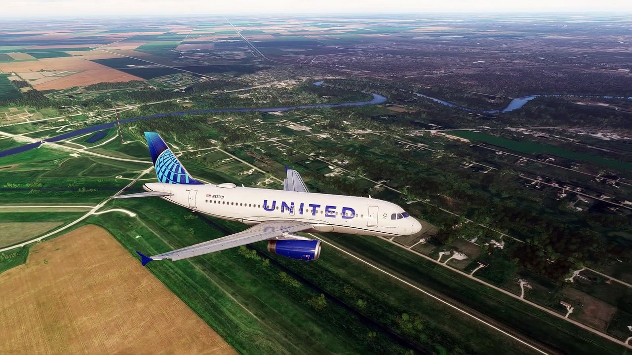 MSFS A319 FÉNIX UNITED atterro CYWG ILS Z BEFAN4 RUNWAY 31