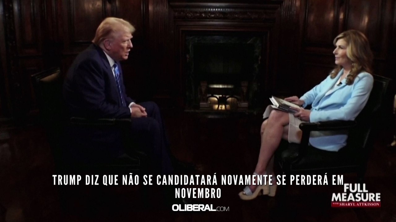 Trump diz que não se candidatará novamente se perderá em novembro