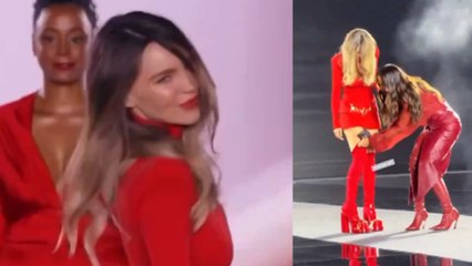 ¡Se fue de 'bruces'! Belinda se "robó el show" en Pasarela de L'Oréal Paris por cuenta de "un tropezón"