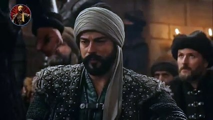 السيد عثمان يقطع رأس مبعوث المغول أمام السلطانة أسمهان و السادة _مشهد قوي مترجم بالعربية _ (1)