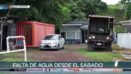 Tres distritos de Los Santos se encuentran sin agua desde el sábado
