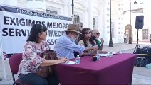 Manifestación de jubilados y pensionados de la Universidad de Sonora