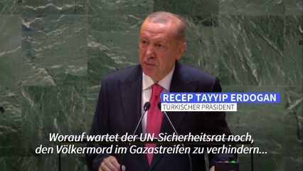 Erdogan: Israel zieht ganze Region in den Krieg