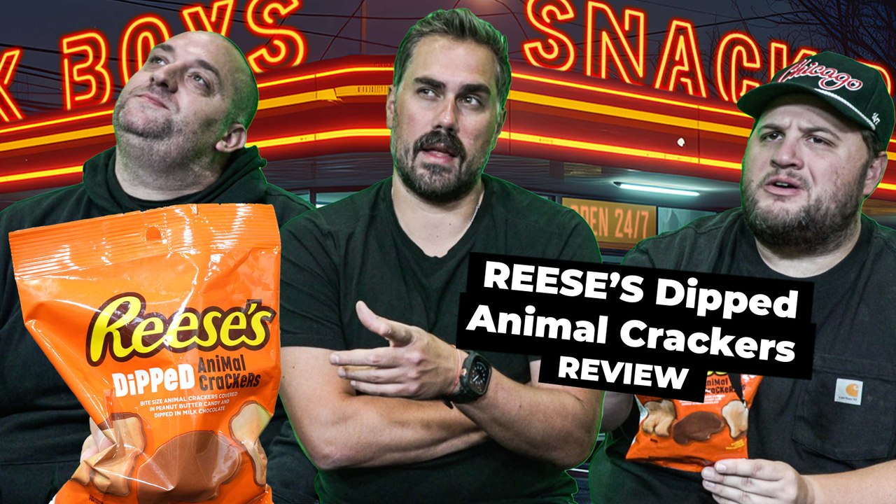 Big Cat Joined The Snack Boys To Try Reese's Dipped Animal Crackers And Break Down His Snacking Go-To's