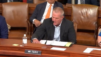 Watch: Brett Favre announces Parkinson’s diagnosis during congressional hearing