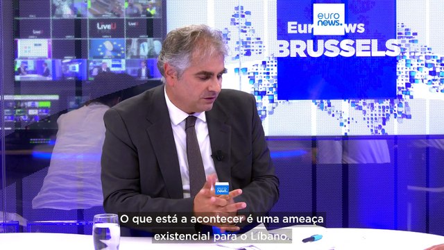 Embaixador do Líbano em Bruxelas apela a sanções da UE contra Israel face aos recentes ataques