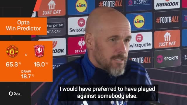 Ten Hag 'would have preferred' not facing Twente