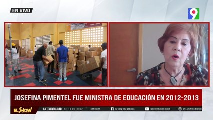 Ex Ministra de Educación Josefina Pimentel hace aclaraciones de los desechos de útiles escolares