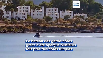 Le bateau des garde-côtes grecs aperçu dans les eaux territoriales turques