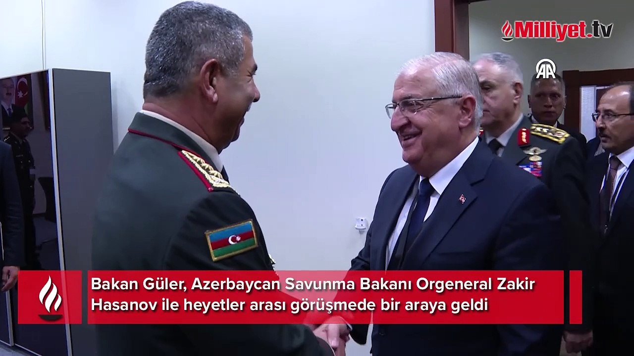 Bakan Güler Azerbaycan Savunma Bakanı ile görüştü