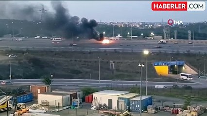 Kuzey Marmara Otoyolu'nda Araç Yangını