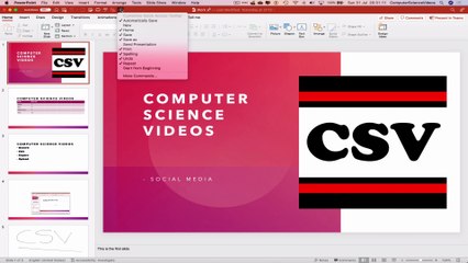 How to USE Microsoft PowerPoint On a Mac - Tutorial 26 - Customise Toolbar - Basic Tutorial | New