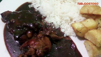 Frango na cerveja preta