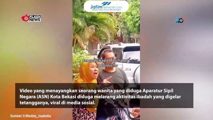 HEBOH WANITA ASN BERDASTER DI BEKASI LARANG TETANGGANYA BERIBADAH DI RUMAH SENDIRI