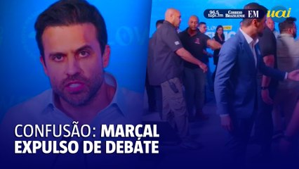 Marçal expulso de debate e seu assessor agride rival; veja