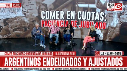 Comer en cuotas: paciencia de jubilado