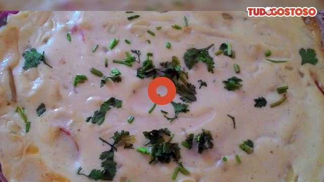 Salmão ao forno com molho branco