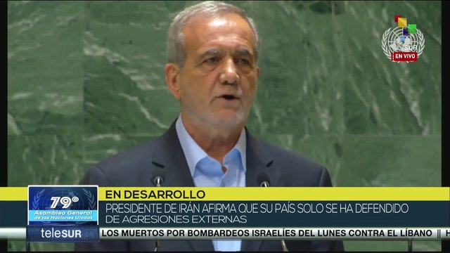 Pdte. De Irán Masoud Pezeshkian expresó no tener rivalidad con los países hermanos