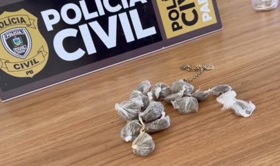 Em Pombal, mulher suspeita de agredir idosa com pedaço de pau é presa com 16 papelotes de maconha