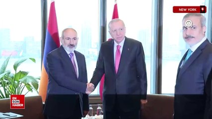 Cumhurbaşkanı Erdoğan, Ermenistan Başbakanı Paşinyan'ı kabul etti