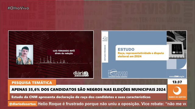 Apenas 35,6% dos candidatos são negros nas Eleições Municipais 2024, aponta pesquisa CNM